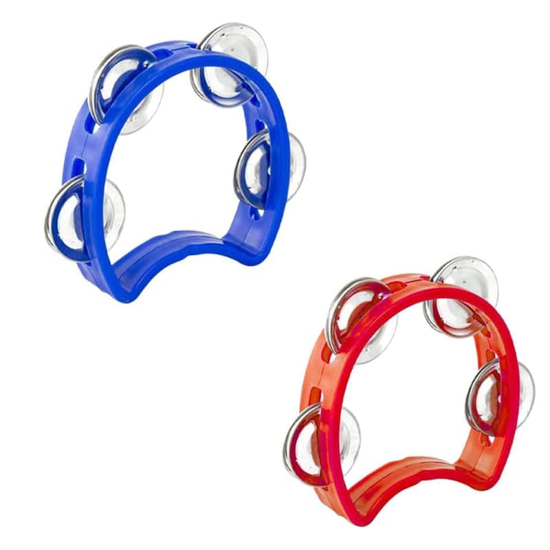 2025 Unbranded Half Moon Tambourine, 2 Pcs Tambourine Hand Bel...
