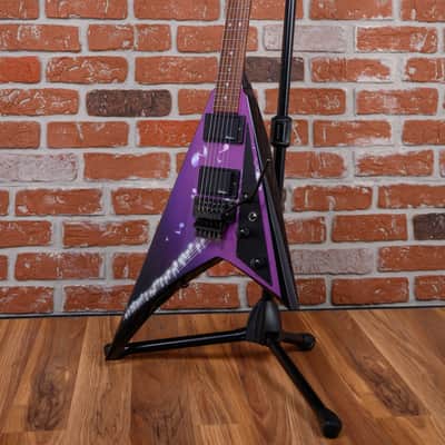 Jackson USA Custom Shop RR1 Rhoads Custom Student Model Purple With Music Notes Graphic 1988 w/OHSC image 5