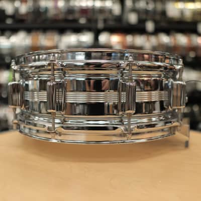 Pre-Owned Rogers 5x14" "Big R" Dynasonic Chrome over Brass Snare Drum image 6