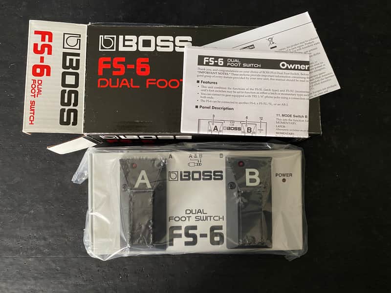 BOSS FS-6 Guitar Bass Dual Foot Switch Multi Use Amplifier Sustain Pedal image 1