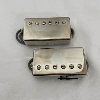 Nickel Epiphone Guitar Humbucker Pickups Neck and Bridge Set image 1