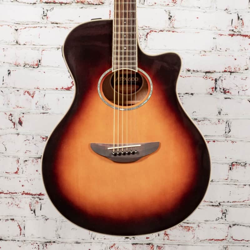 YAMAHA APX600 OVS OLD VIOLIN SUNBURST APX THINLINE CUTAWAY A//E image 1