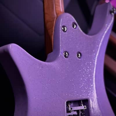 Strandberg Guitars Classic 6 w/ flame maple neck - Lilac Sparkle Gloss image 14