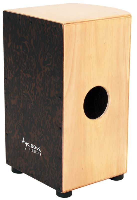 Tycoon TKRB-35BMB 35 Roundback Series Cajon w/ Black Makah Burl Front Plate image 1