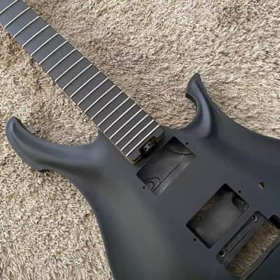 Black DIY Project Set Guitar, Aluminum Body, Maple Neck image 12