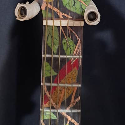 Blueberry NEW IN STOCK Handmade Acoustic Guitar Parlor Birds Motif image 4