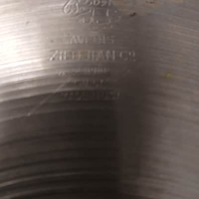 VINTAGE Zildjian Avedis 12" hi-hats 1950's- Bronze image 5