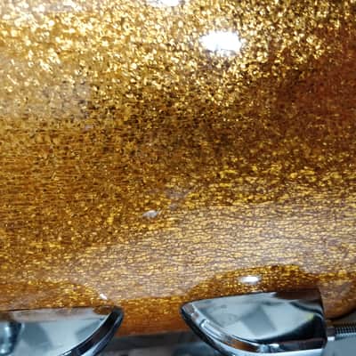 Vintage Eddie Ryan Custom fusion / bop shellpack – 10, 12, 13, 16, 20 in gold sparkle image 11