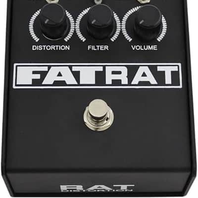 Pro Co FATRAT Distortion/Fuzz/Overdrive Effects Pedal w/ Selectable MOSFET Clipping and Thick Boost Distortion & 1 FREE StageMASTER SEGLL-06 6" Right Angle to Right Angle Patch Cable image 1
