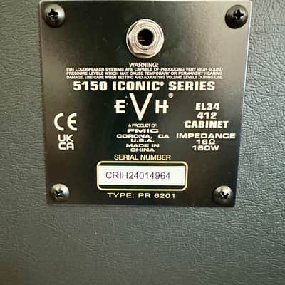 EVH EVH 5150 Iconic Series EL34 80-watt Amplifier Head and 4x12 Cabinet 2025 - Black image 8