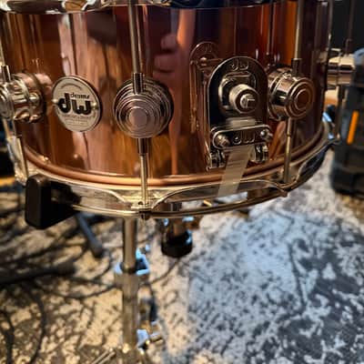 6.5x14 DW Collectors Series Maple VLT - Rose Copper Finishply image 2