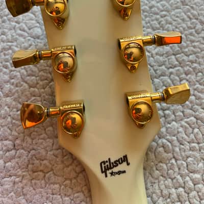 Gibson Les Paul Custom 2008 - Alpine White, pin stripe image 6