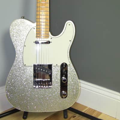 Fender Custom Sparkle Telecaster 2009 Silver Sparkle image 2