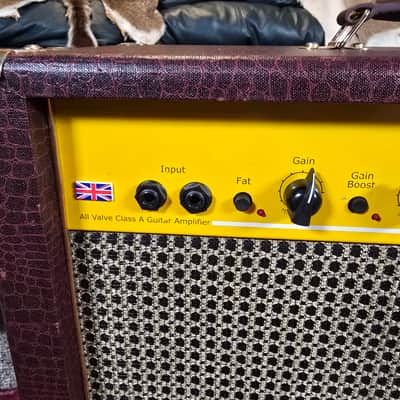 Rare Carlsbro Fatboy Tube Guitar Amplifier 1x12" 30 watt Combo Made in UK AC30 Style Tone image 2