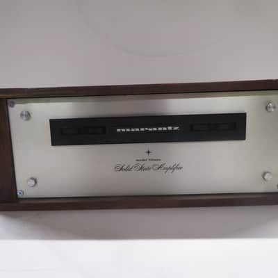 Marantz Model Fifteen Power Amplifier early 1970's - silver faceplate, wood cabinet image 1