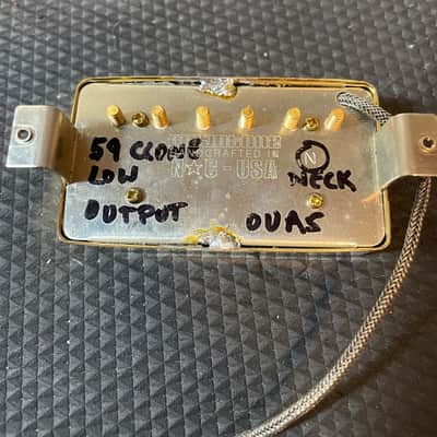 Mojotone 59 Clone Humbucker Pickup Low Output Gold image 5
