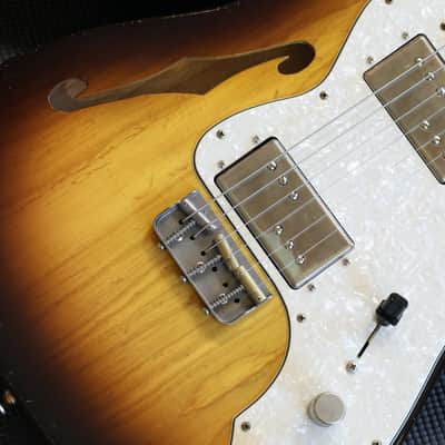 Minty! 2025 Retrosound Americana TL Thinline Semi-Hollow Electric Guitar 2 Tone Sunburst + OHSC image 5