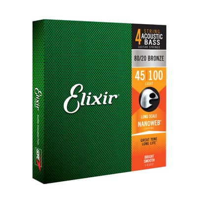 Elixir 14502 Acoustic Bass 45-100 - Acoustic Bass Strings image 1