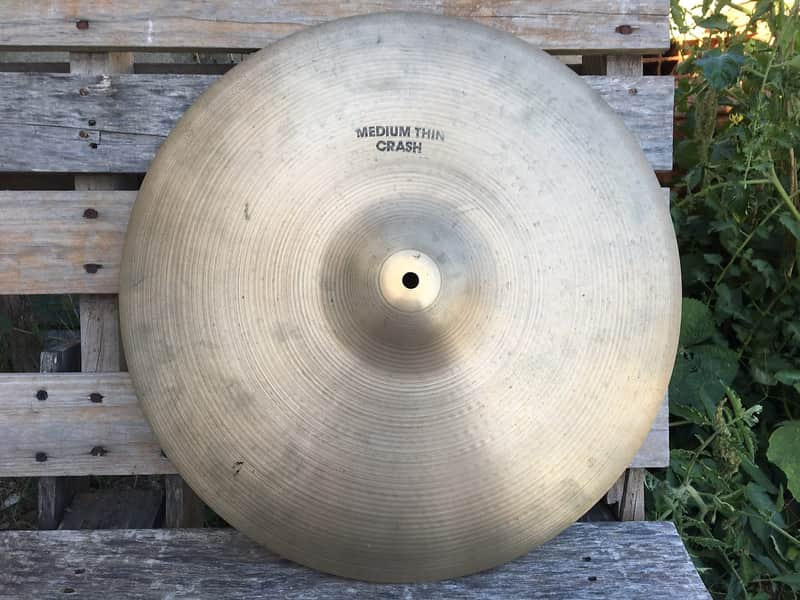 A. Zildjian 18" Hollow Logo Medium-Thin Crash Cymbal 1978 - 1982 image 1