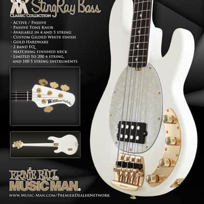 Music Man Stingray Classic Limited  Edition Gilded White  2012 - Gilded White image 15