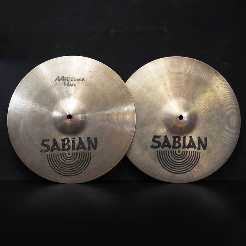 SABIAN USED ​​AA Regular HiHats 14 pair [Top:934g/Bottom:1410g] image 1