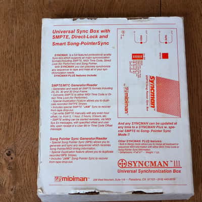 Midiman Syncman III MIDI Synchonization Box SMPTE image 15
