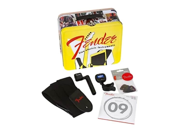 Fender 099-2017-001 Vintage Catalog Lunchbox with Guitar Accessories image 1