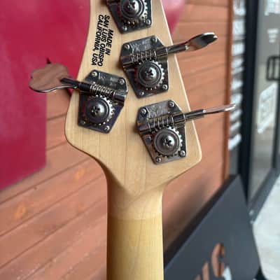 Ernie Ball Music Man StingRay 4 HH with Rosewood Fretboard - Trans Blue image 7