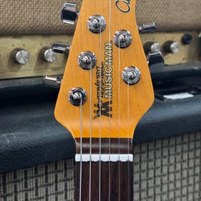 Ernie Ball Music Man Cutlass Tremolo with Rosewood Neck 2016 - Vintage Turquoise image 3
