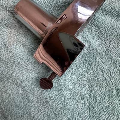 Rogers Tom Drum Mount or Spur bracket - Big R Memriloc XP8 - 1” Lot #101 70s - Chrome image 7