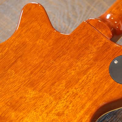 MINTY! 2008 Grosh Set Neck Custom Electric Guitar Trans Tiger Eye w/ Brazilian Board + OHSC image 15