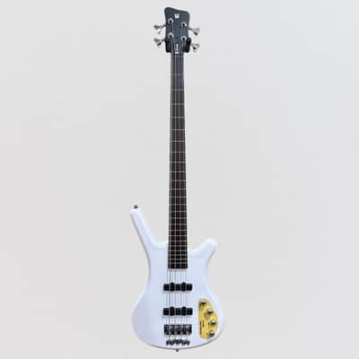 Warwick RockBass Corvette Basic 4 String Active Electric Bass Guitar - White image 8
