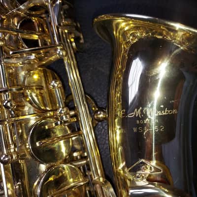 E. M. Winston Boston WSI-52 alto saxophone Brass, USA image 8