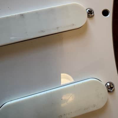 Fender Jeff Beck Model Loaded Pickquard Lace Sensore Startocaster 1991 - White Aged image 4