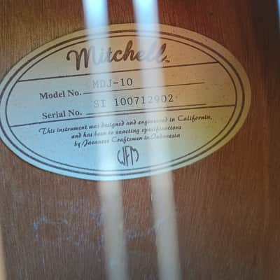 Octave Mandolin/8-String Tenor Converted Mitchell Travel Guitar, Solid Top image 3