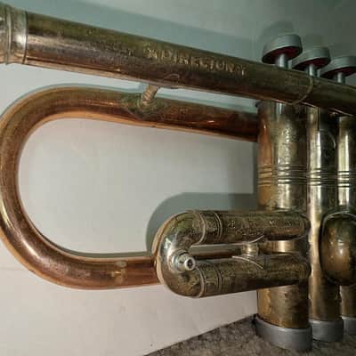 Conn Director "Shooting Star", 18B Trumpet 1956 Tri tone, brass, Nickel, Coprion Bell PLAYER image 16