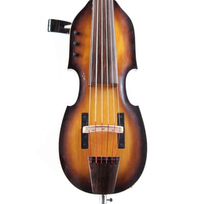 Jack Pimentel Electric Upright 6-String Bass Tobacco Burst image 3