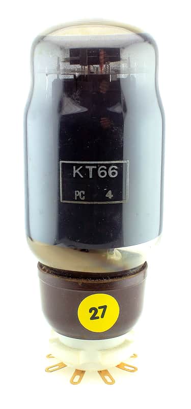 GEC GENALEX KT66 SMOKED GLASS VACUUM TUBE / VALVE - EXTREMELY STRONG image 1