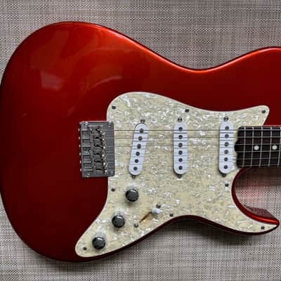 Grosh Guitars Custom T Pickup Configuration S-S-S, Late 90's, early 80's - candy apple rust image 4