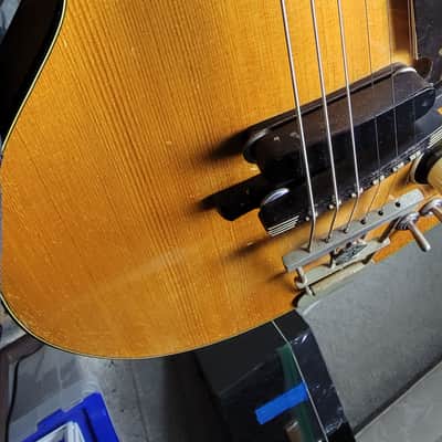 EXC COND VINTAGE 1957-8 Hofner Club 50 Electric Guitar - Natural Beauty! image 14