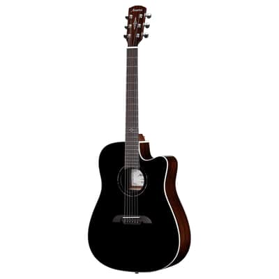 Alvarez AD70CE BLACK Dreadnought Guitar with Cutaway/Pickup - Black (NEW DEMO) image 4
