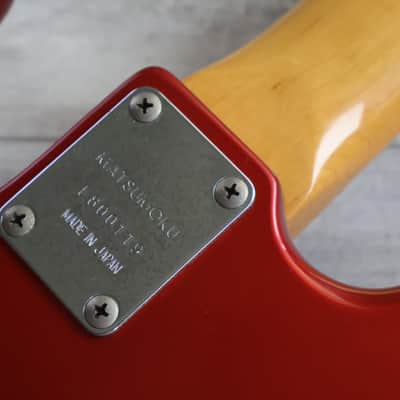 1980 Aria Pro II Japan Precision Bass (Metallic Red) image 11