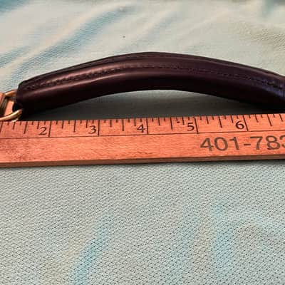 NOS leather guitar case handle for Hiscox Calton mark leaf skb gator crossrock gibson custom shop case les paul image 21