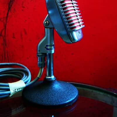 Vintage 1950's Shure 51 dynamic Microphone multi Z w cable Nat King Cole 55 55S 737A # 7 image 5