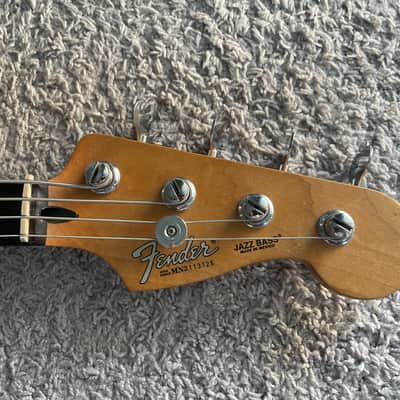 Fender Standard Jazz Bass Vintage 1992 MIM Black Rosewood 4-String Bass Guitar image 5