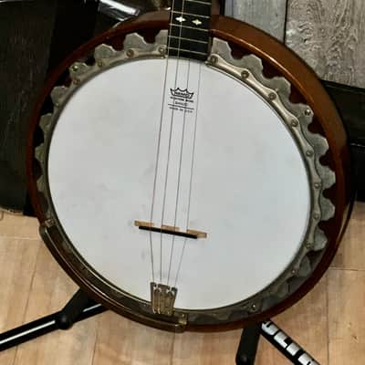 1920's Ludwig Columbia Tenor Banjo Natural, Great 4 String. OCBC ! image 16