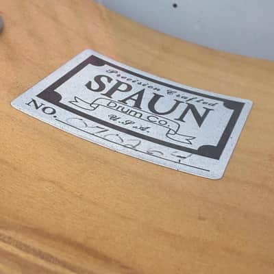 Spaun 5x14 Custom Maple Snare Drum – Silver Sparkle, Black Nickel Hardware, USA Made image 11