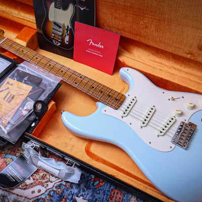 FENDER USA Custom Shop 50's Ltd Roasted Closet Classic Stratocaster "Sonic Blue + Roasted Maple" (2025) (Reserved) image 1