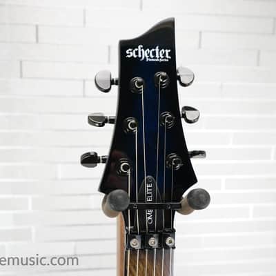 Schecter Omen Elite 6 FR - See Thru Blue Burst image 15