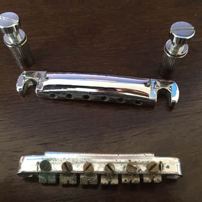 Les Paul Style Guitar Bridge + Tailpiece Parts image 3